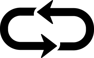 Black Arrow Recycle Symbol PNG