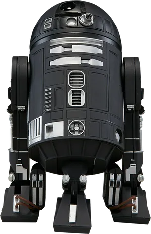 Black Astromech Droid PNG Image