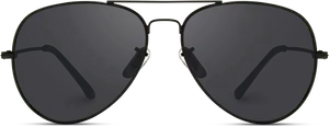 Black Aviator Sunglasses PNG Image