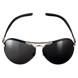 Black Aviator Sunglasses PNG 06202024 PNG with transparent background