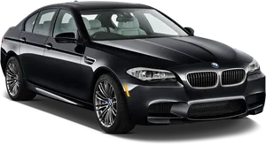 Black B M W Sedan Vehicle PNG Image