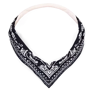 Black Bandana Print Png 24 PNG Image