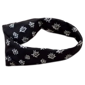 Black Bandana Print Png Fmq38 PNG Image