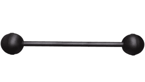 Black Barbell Isolatedon Background PNG image with transparent background