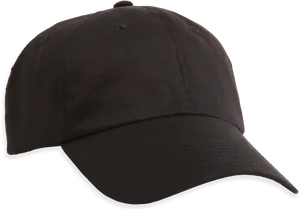 Black Baseball Cap Isolated PNG Image