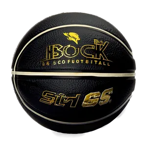 Black Basketball With Gloss Finish Png Ong22 PNG Image