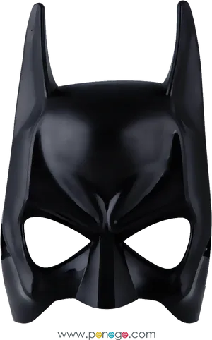 Black Batman Mask Iconic Design PNG Image