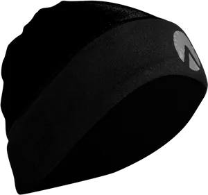 Black Beanie Logo Accent PNG Image