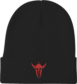 Vikinghelmetprintfile 01 Mockup Black Red Original - Beanie, HD Png Download PNG image with transparent background