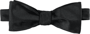 Black Silk Bow Tie - Formal Wear, HD Png Download PNG image with transparent background