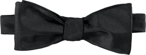 Black Bow Tie Elegant Accessory PNG Image