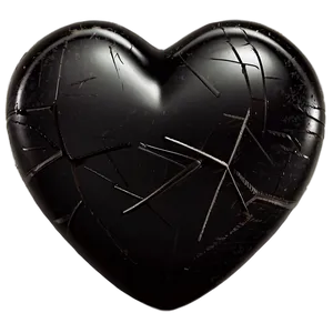 Black Broken Heart Emoji Png 06252024 PNG Image