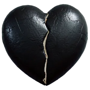 Black Broken Heart Png Cbt PNG Image