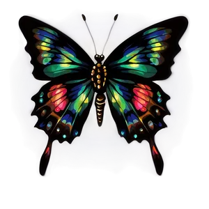 Black Butterfly Clipart Png Upc75 PNG Image