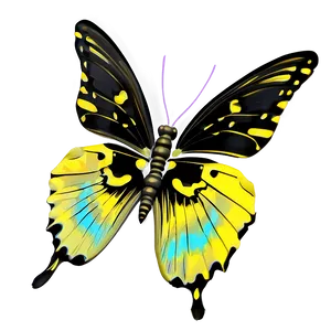 Black Butterfly Decoration Png Fbe PNG Image