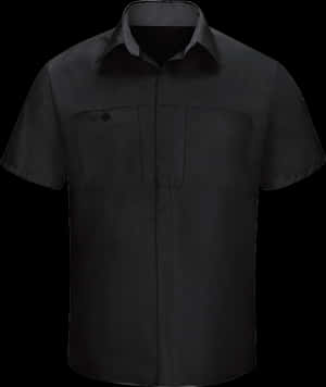 Black Button Up Shirt PNG image with transparent background