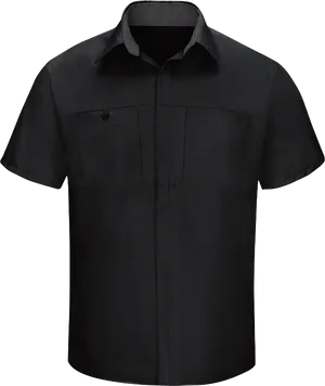 Black Button Up Shirt PNG Image