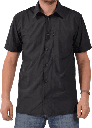 Black Button Up Shirt Mannequin PNG image with transparent background