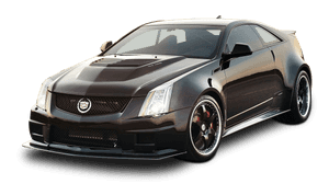 Black Cadillac C T S V Coupe PNG image with transparent background