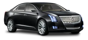 Black Cadillac Sedan Luxury Car PNG Image