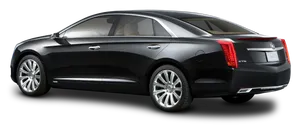 Black Cadillac X T S Side View PNG Image