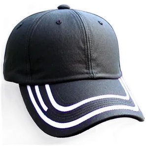 Black Cap With Visor Png 06122024 PNG Image