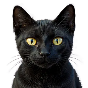 Black Cat Clipart Png Kpm16 PNG Image