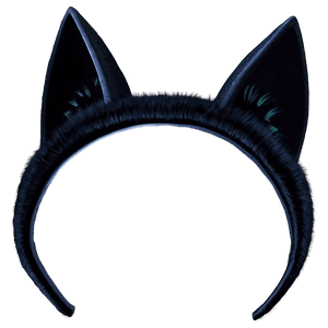 Black Cat Ears Template PNG 05042024 PNG