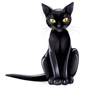 Black Cat Graphic Vector Png 94 PNG Image