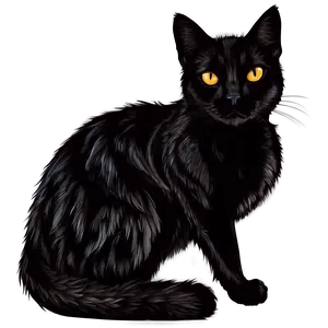 Black Cat Head Silhouette Png Mqc88 PNG Image