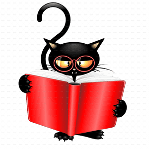 Cattish Angry Black Cat Cartoon - Black Cat At School, HD Png Download PNG