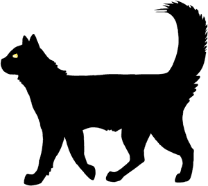 Transparent Cat Vector Png - Black Cat Gif Png, Png Download PNG