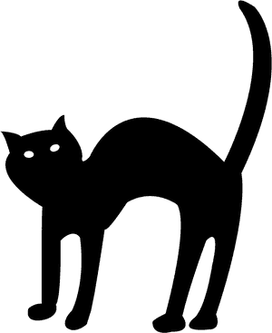 Halloween Black Cat Transparent Background Png - Halloween Black Cat Clipart, Png Download PNG image with transparent background
