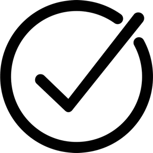 Black Checkmark Icon PNG Image