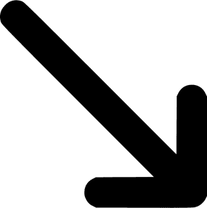 Bottom Right Arrow Action Position Vector Svg Png Icon - Arrow Pointing Bottom Right, Transparent Png PNG image with transparent background