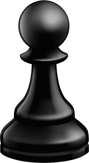 Pawn Black Chess Piece - Transparent Background Chess Pieces Clipart, HD Png Download PNG image with transparent background