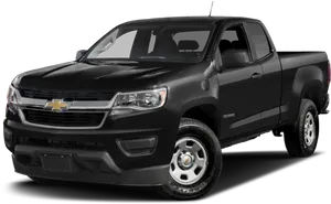 Black Chevrolet Colorado Pickup Truck PNG Image