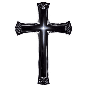 Black Christian Cross PNG 05242024 PNG image with transparent background