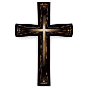 Black Christian Cross PNG 84 PNG image with transparent background