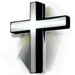 Black Christian Cross PNG eqx PNG image with transparent background