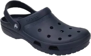 Black Classic Croc Sandal PNG Image