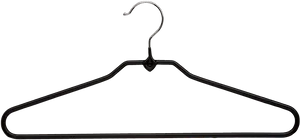 Black Clothes Hanger Silhouette PNG Image