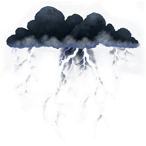 Black Clouds And Lightning Png Jwg PNG Image