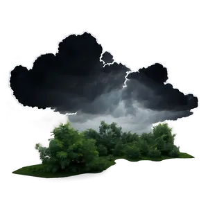 Black Clouds Over Forest Png Mvw45 PNG Image