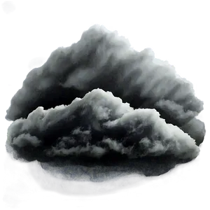 Black Clouds Over Mountains Png Uab3 PNG Image