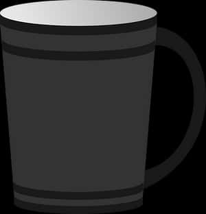 Black Coffee Mug Vector PNG