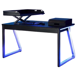 Black Computer Desk Png Ruc70 PNG Image