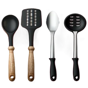 Black Cooking Utensils Png Uec64 PNG Image