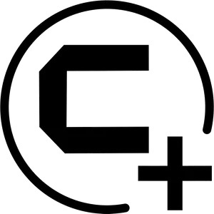 Black Copyright Symbol Plus Sign PNG Image