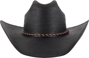 Black Cowboy Hat Isolated PNG Image